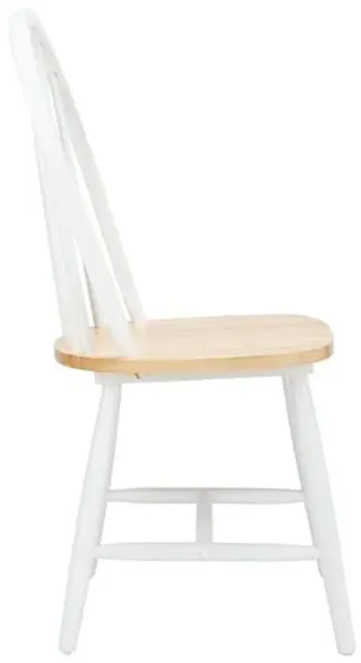 Set of 2 Lemuel Spindle Dining Chairs - White