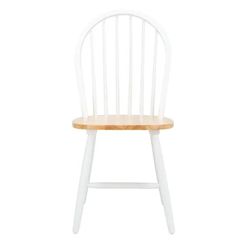 Set of 2 Lemuel Spindle Dining Chairs - White