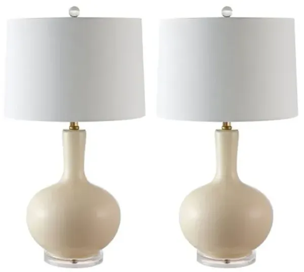 Set of 2 Lily Table Lamps