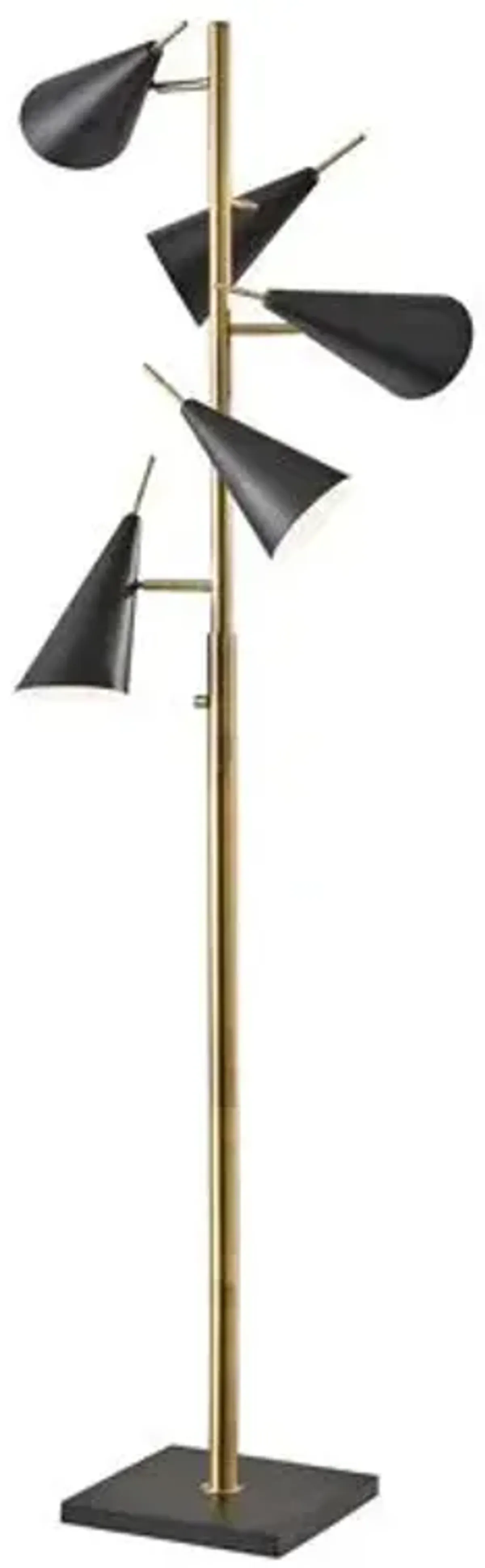 Lucas Tree Floor Lamp - Black/Brass