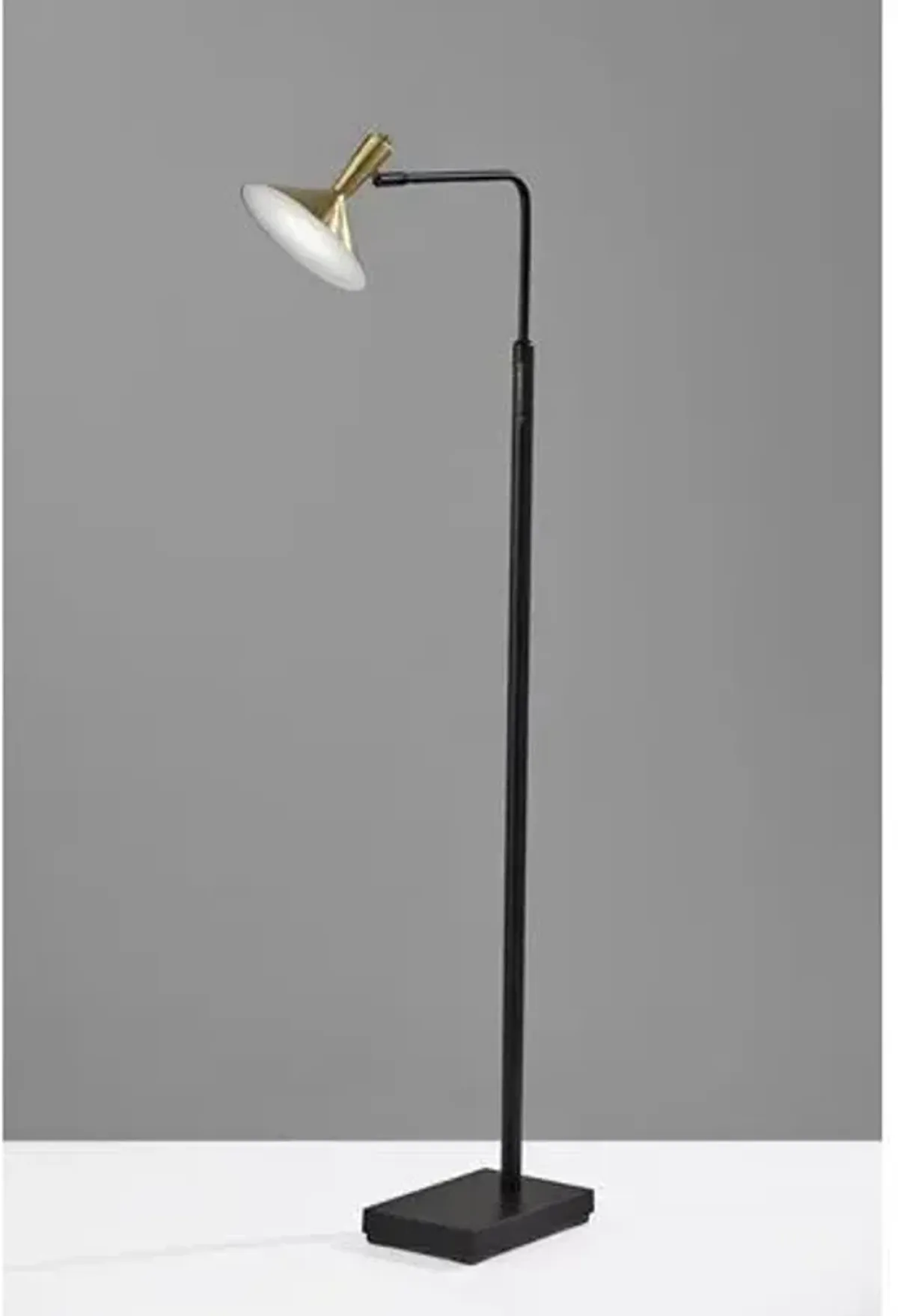 Reid Floor Lamp - Black/Brass