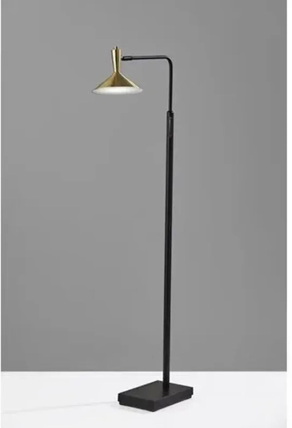 Reid Floor Lamp - Black/Brass