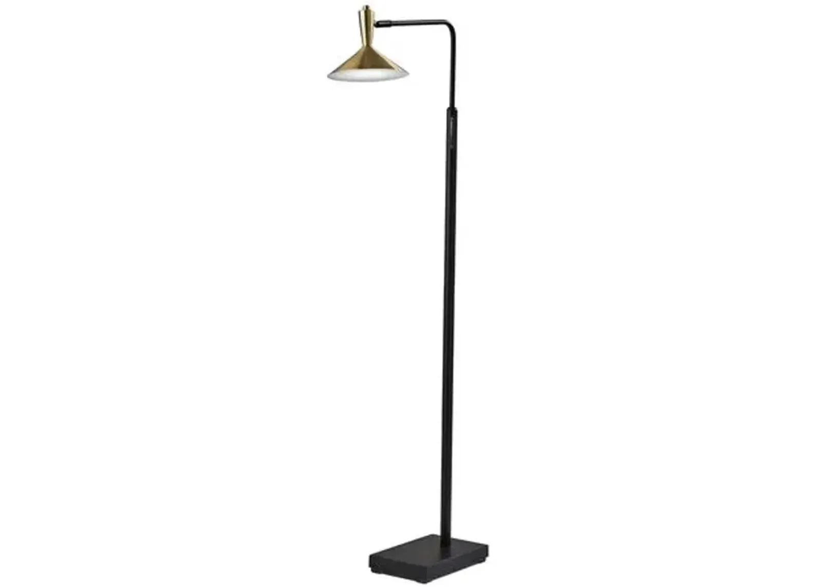 Reid Floor Lamp - Black/Brass