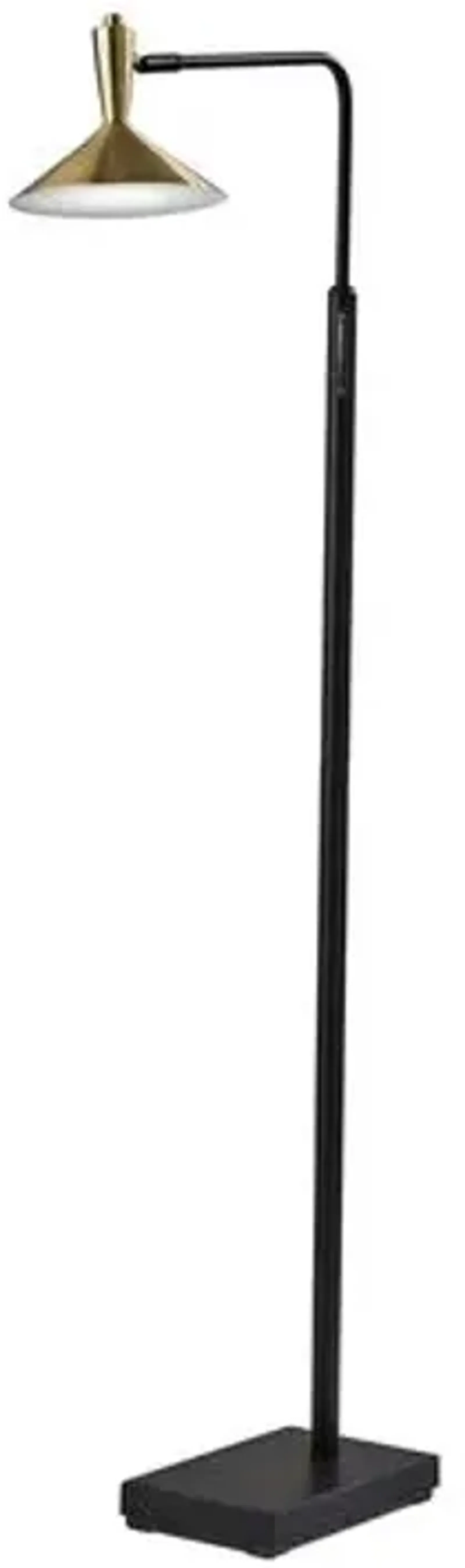 Reid Floor Lamp - Black/Brass