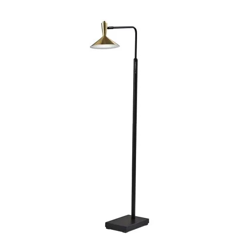 Reid Floor Lamp - Black/Brass