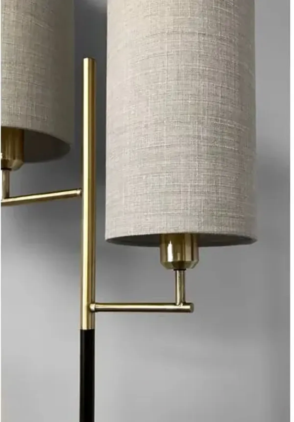 Orion Floor Lamp - Black/Antique Brass