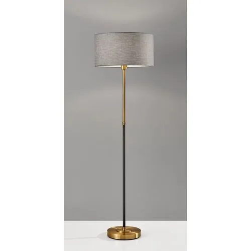 Jett Floor Lamp - Black/Brass