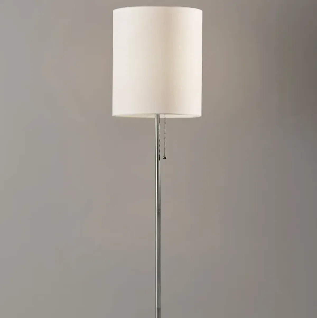 Nina Floor Lamp - Black/White Marble