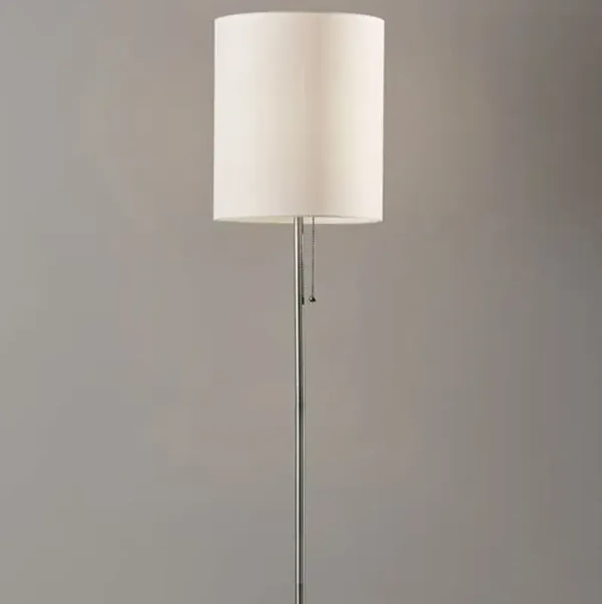 Nina Floor Lamp - Black/White Marble