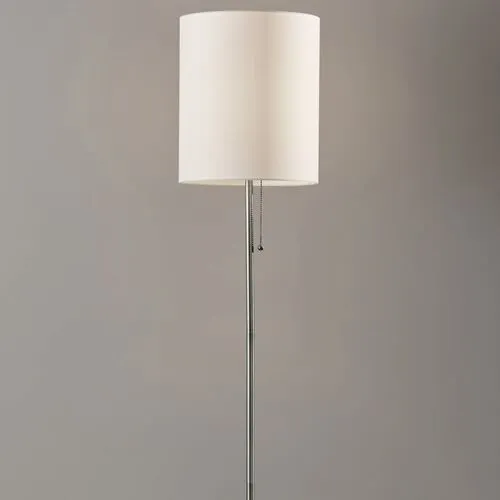 Nina Floor Lamp - Black/White Marble