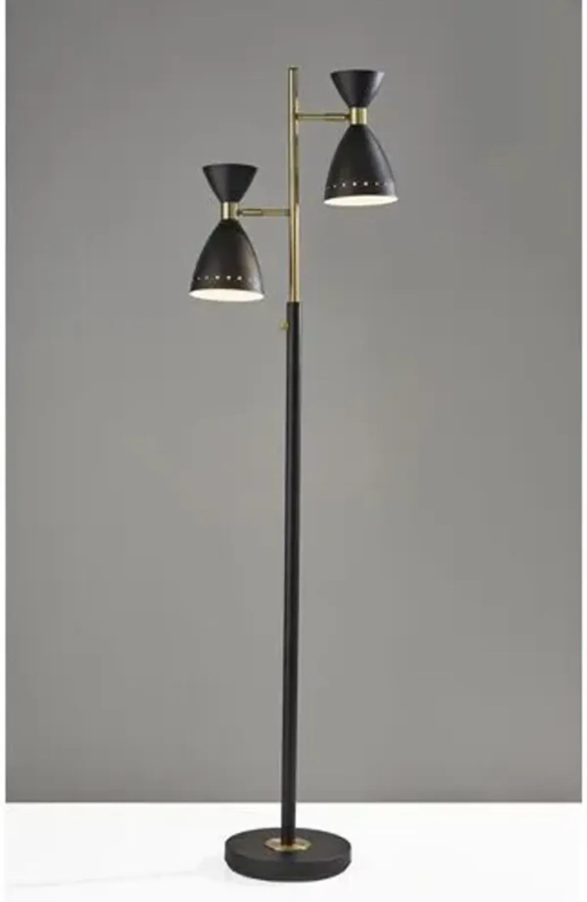 Jax Floor Lamp - Black/Brass