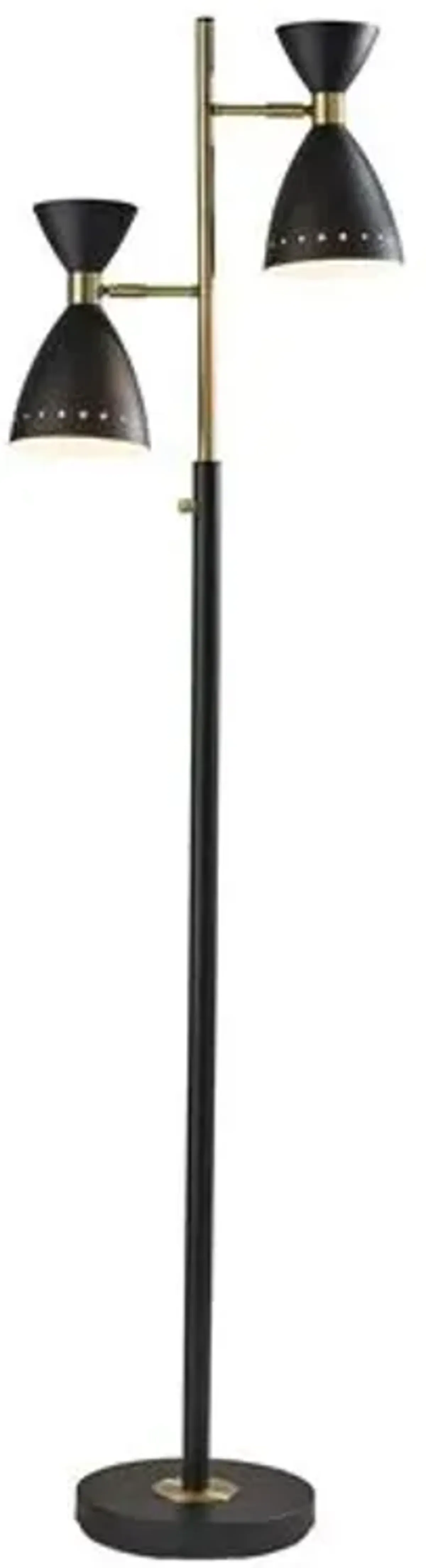 Jax Floor Lamp - Black/Brass