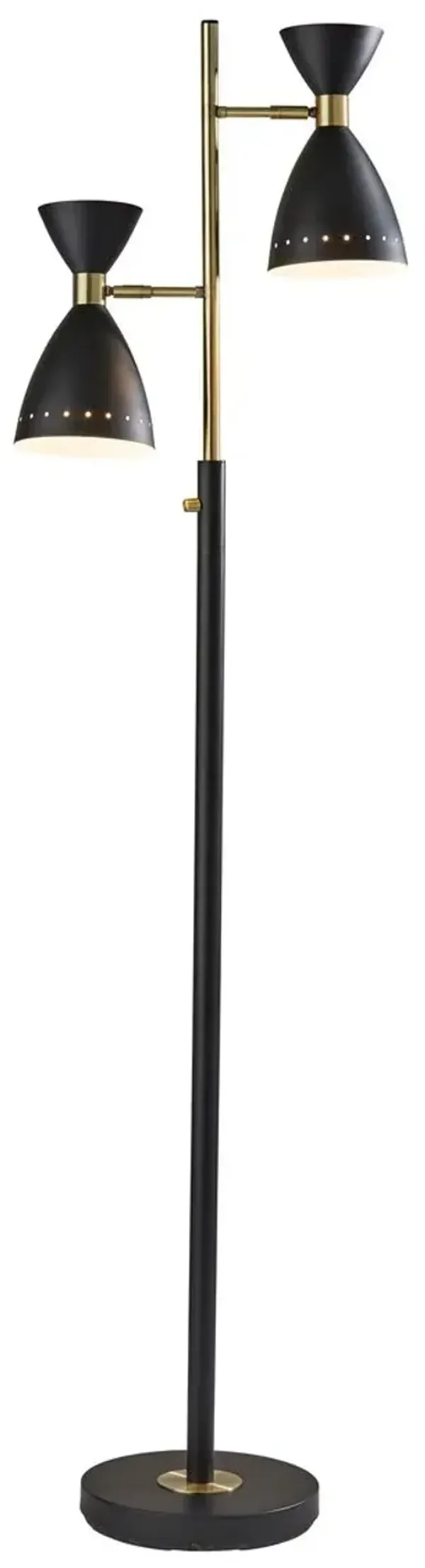 Jax Floor Lamp - Black/Brass