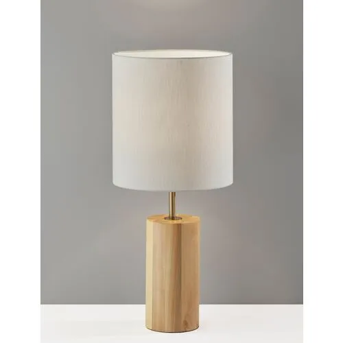 Porter Table Lamp - Natural Oak