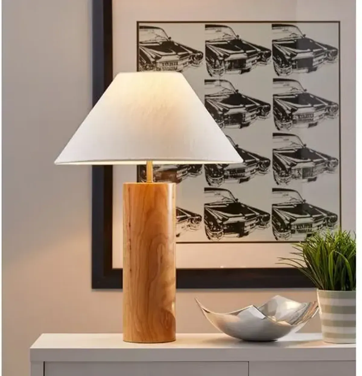 Smith Table Lamp - Warm Oak