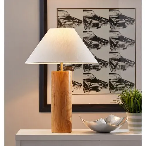 Smith Table Lamp - Warm Oak