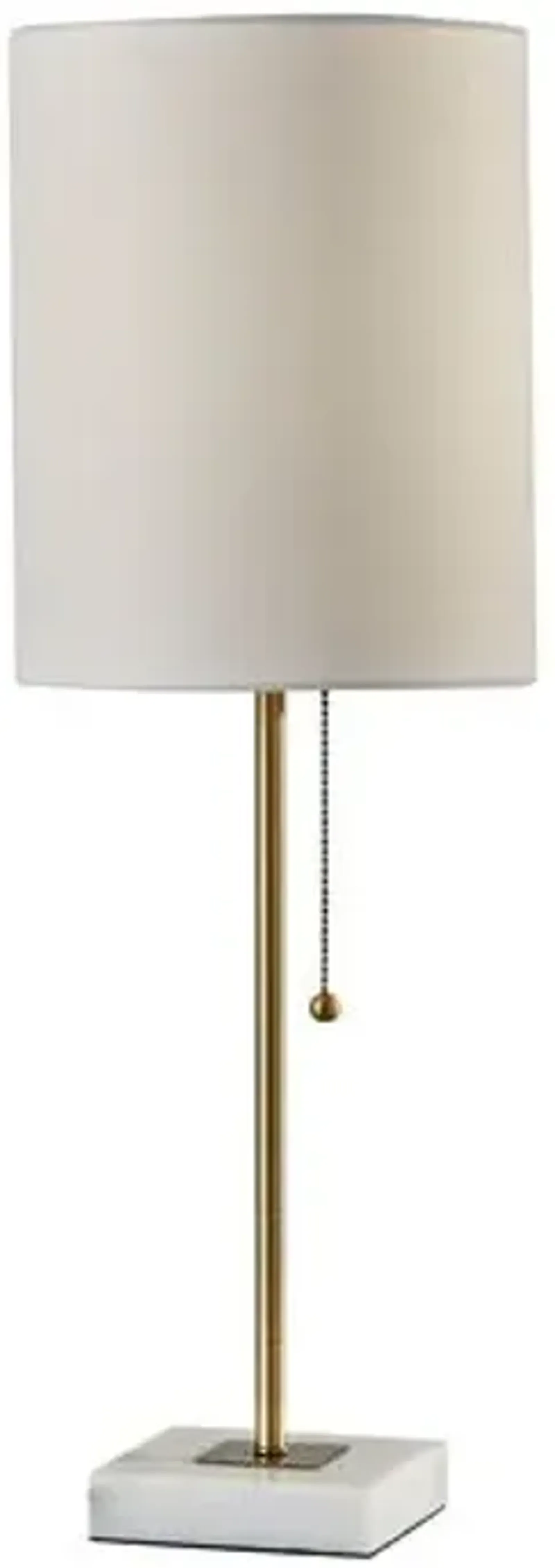 Ayden Table Lamp - Brass/White