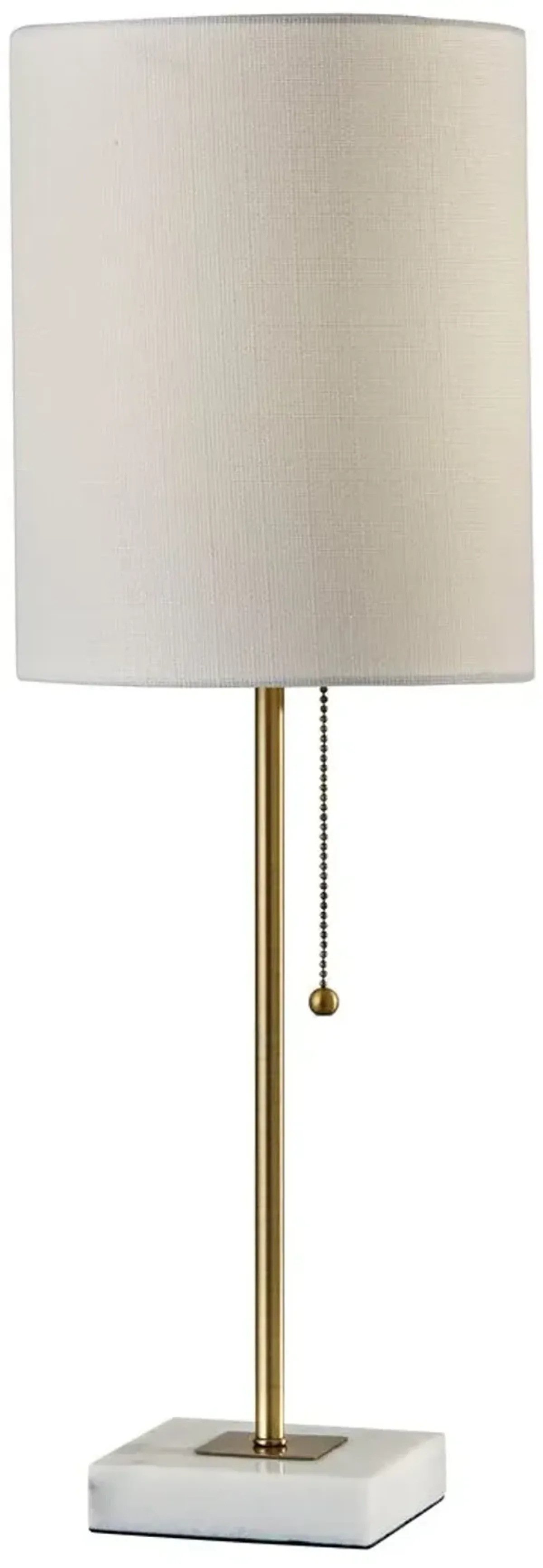 Ayden Table Lamp - Brass/White
