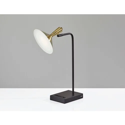 Reid Desk Lamp - Black/Brass