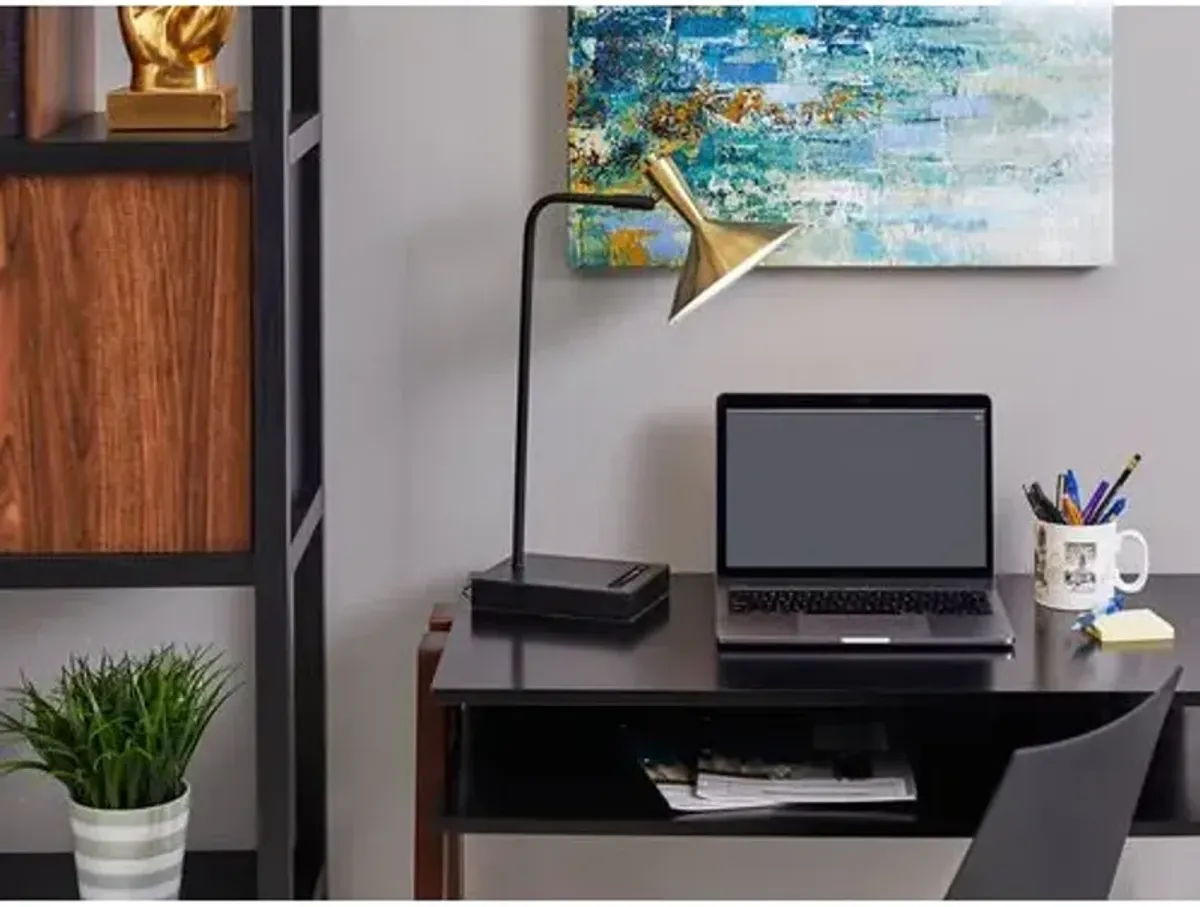 Reid Desk Lamp - Black/Brass