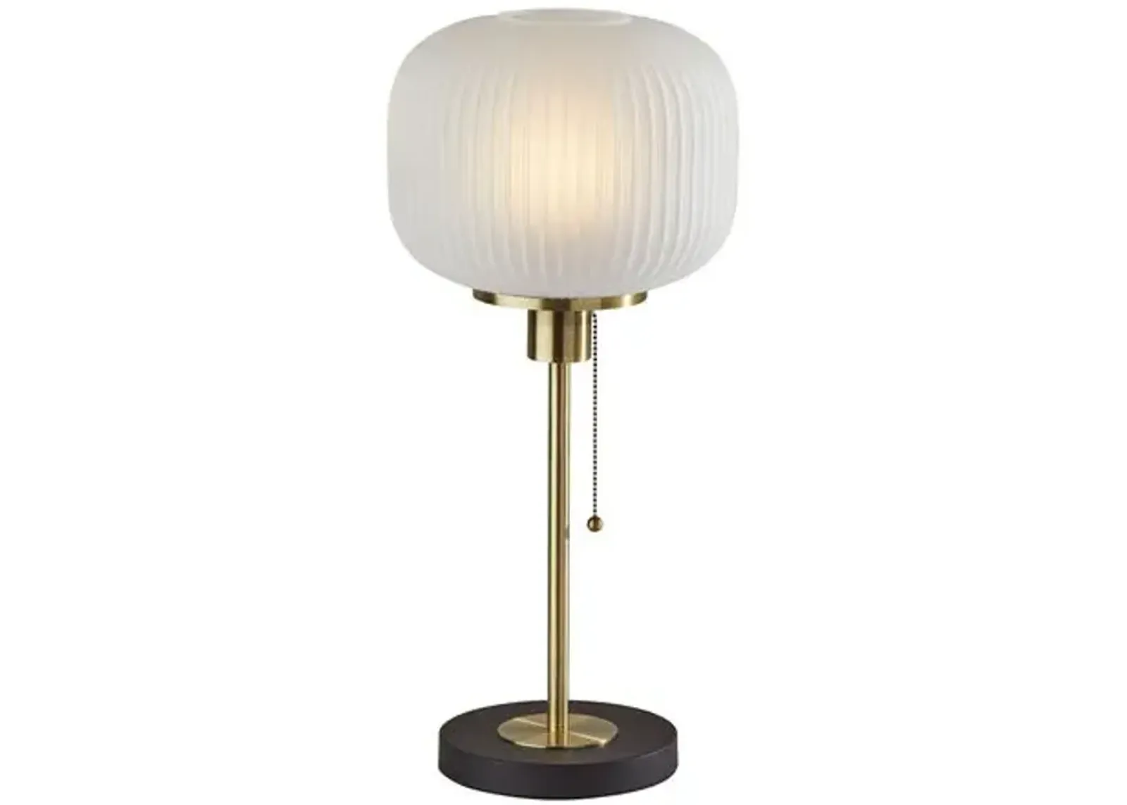 Becky Table Lamp - Black/Brass