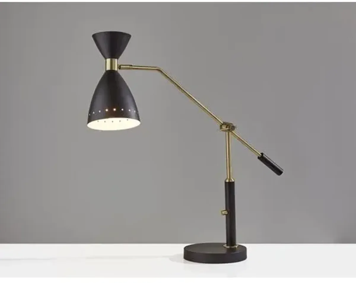 Jax Desk Lamp - Black/Brass