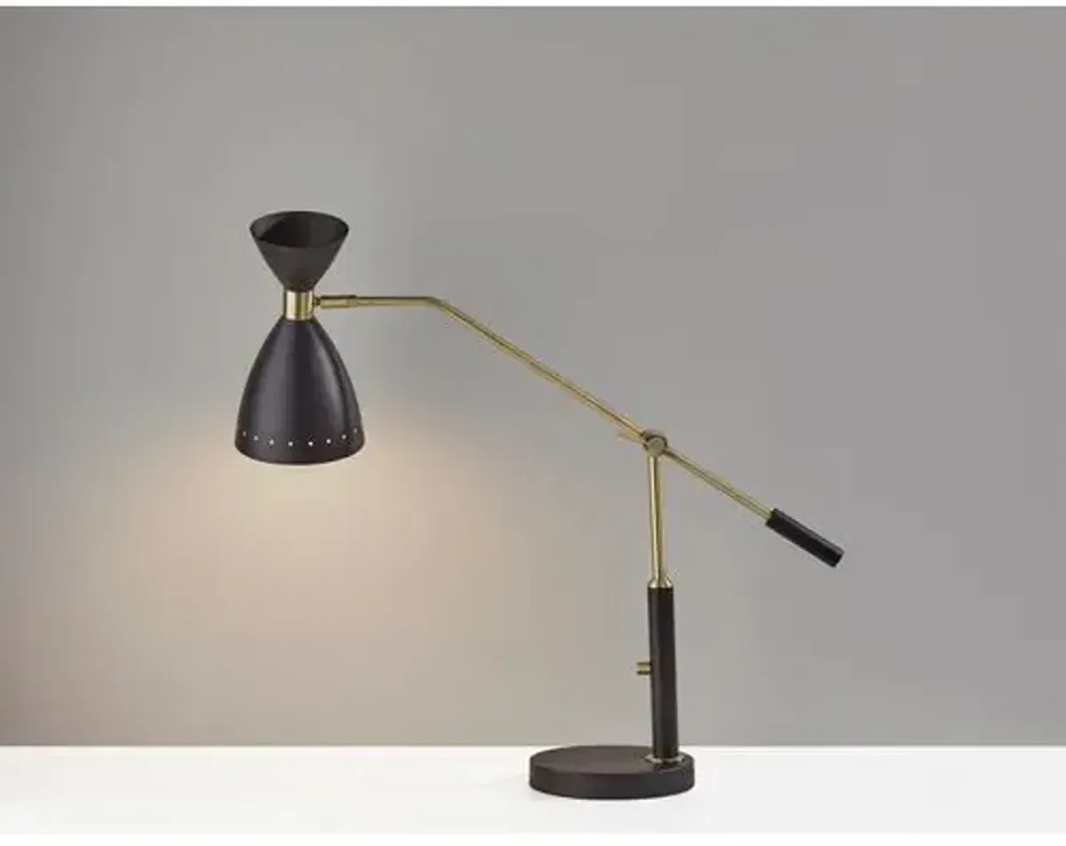 Jax Desk Lamp - Black/Brass