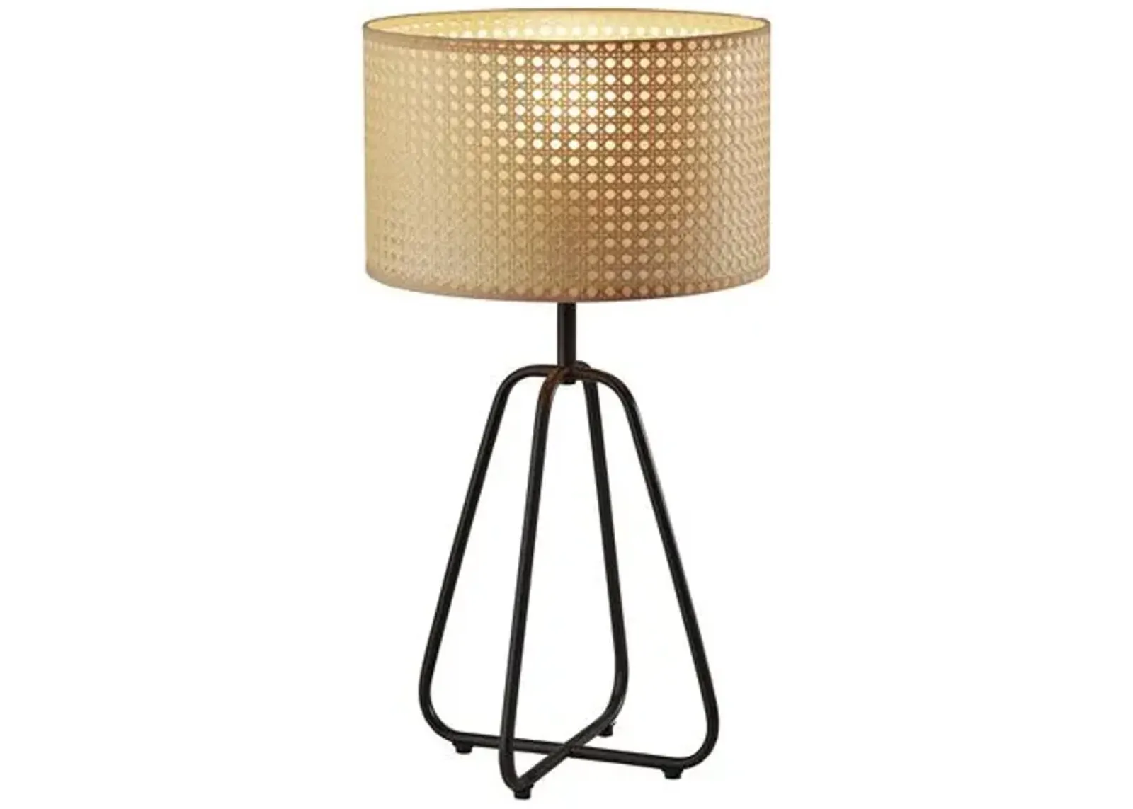 Brees Table Lamp - Black/Natural