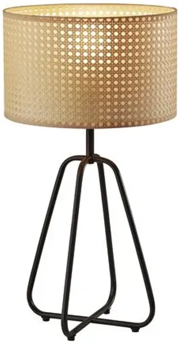 Brees Table Lamp - Black/Natural