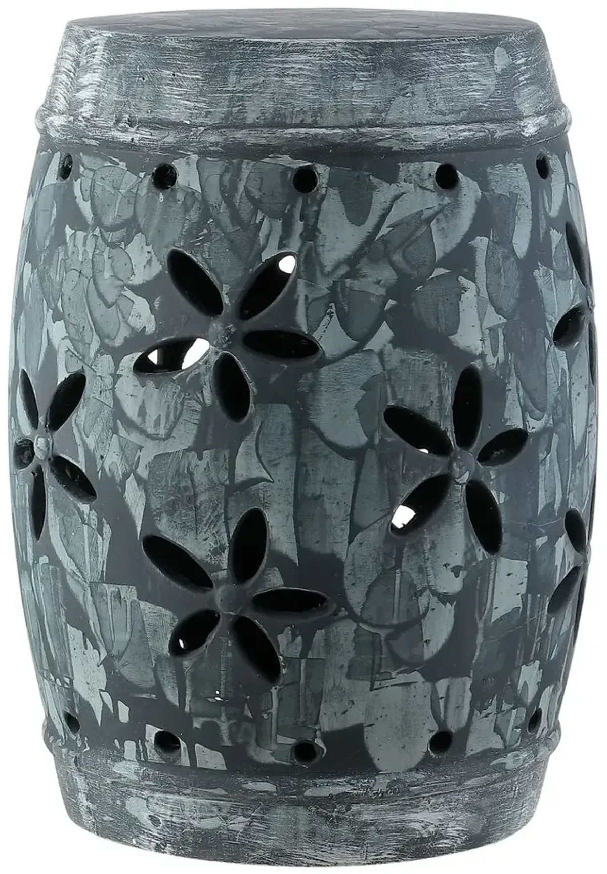 Cecily Garden Stool, Gray