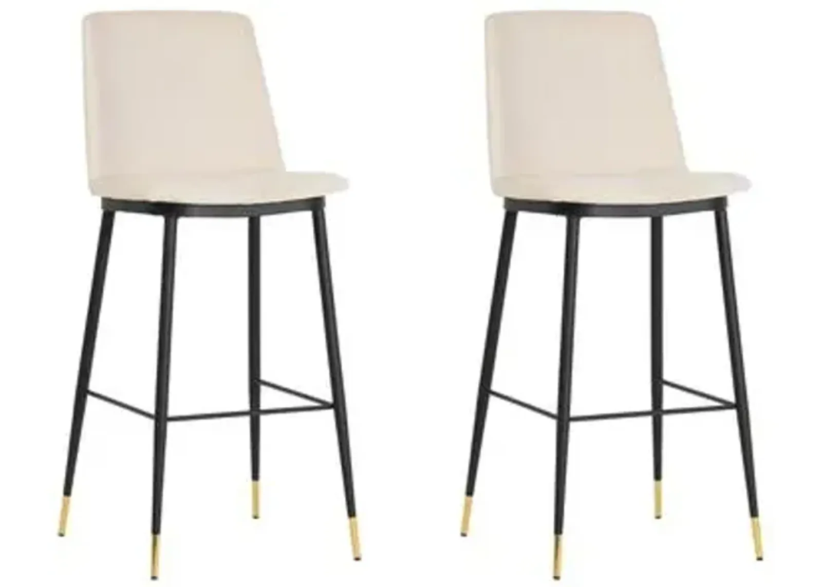 Set of 2 Isla Counter Stool - Cream