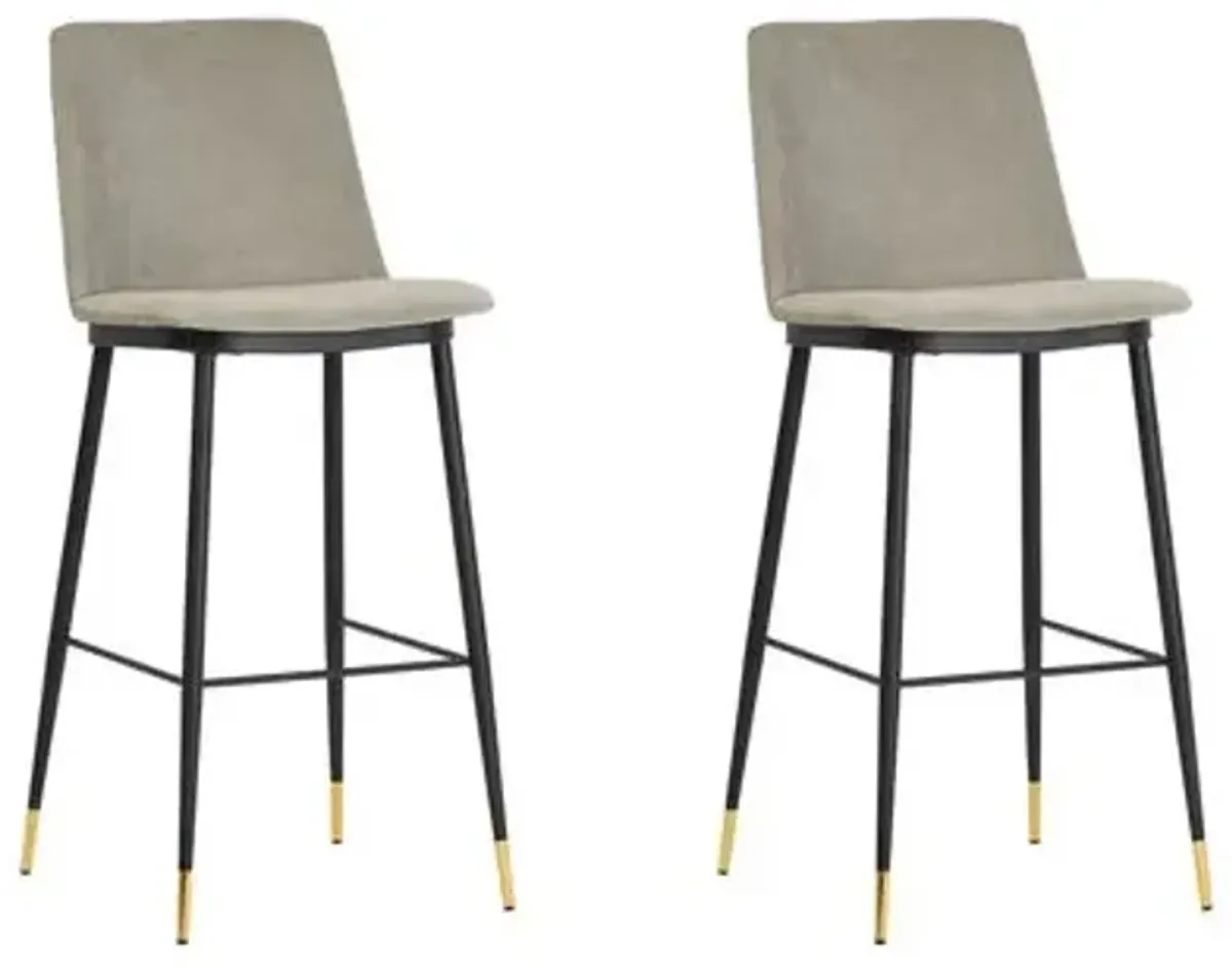 Set of 2 Isla Counter Stool - Gray