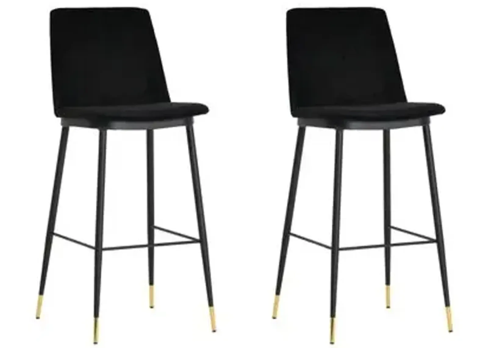 Set of 2 Isla Counter Stool - Black