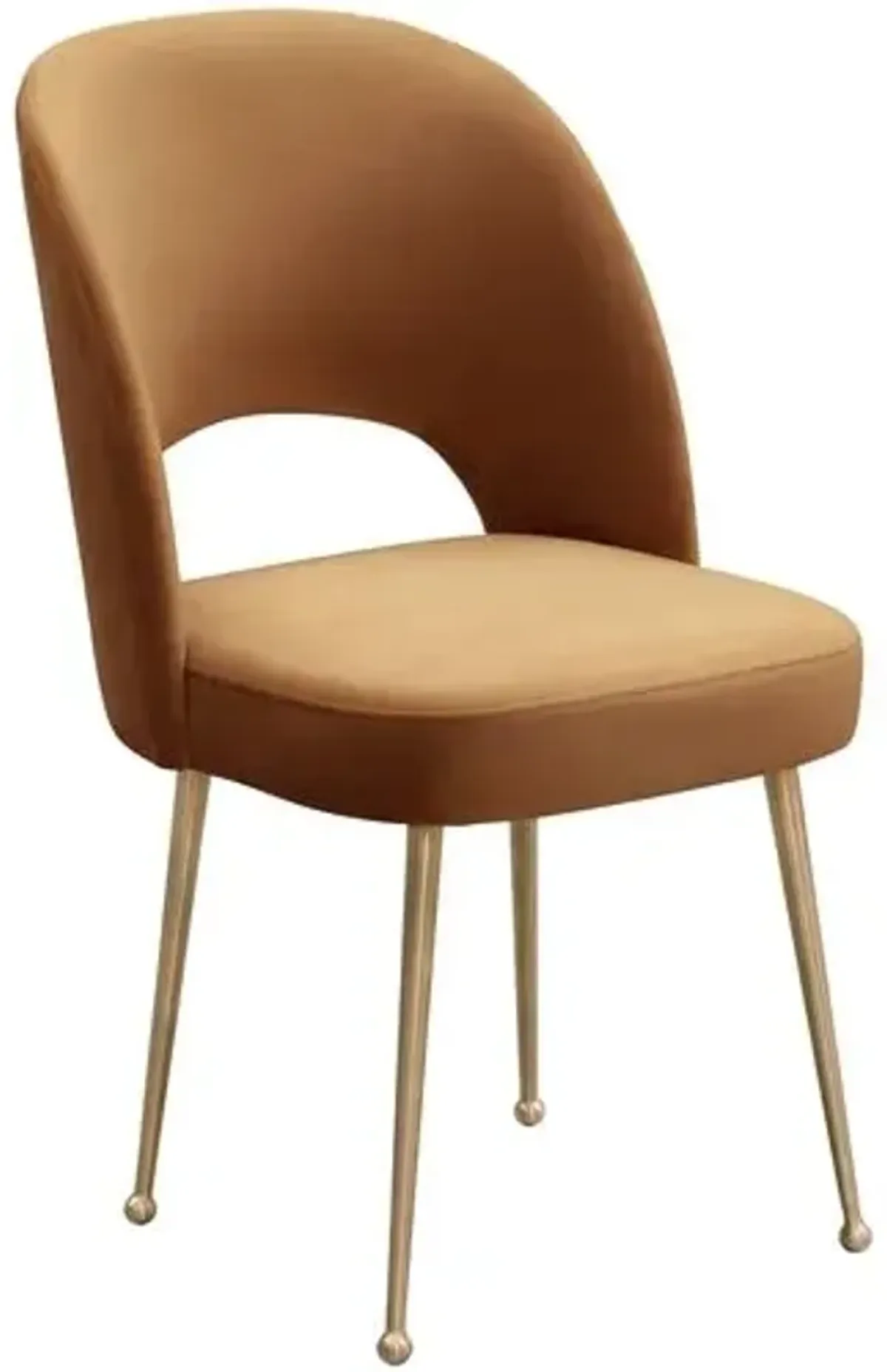 Lennon Side Chair - Cognac - Brown