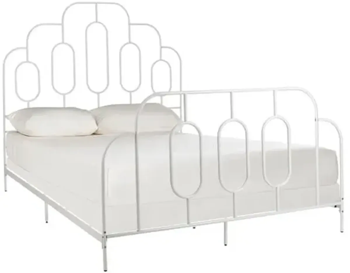 Sammie Retro Bed - White