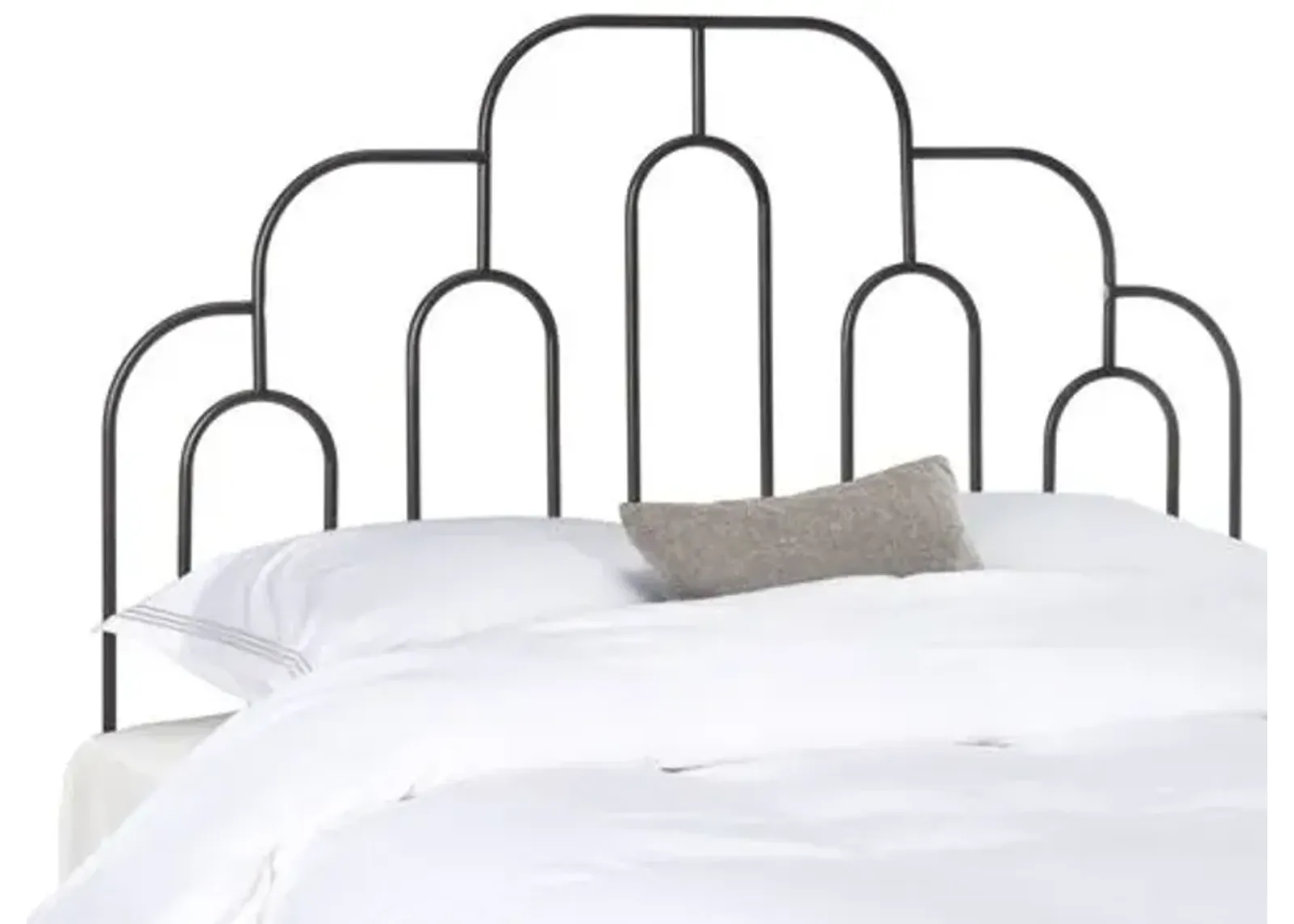 Sammie Metal Retro Headboard - Black