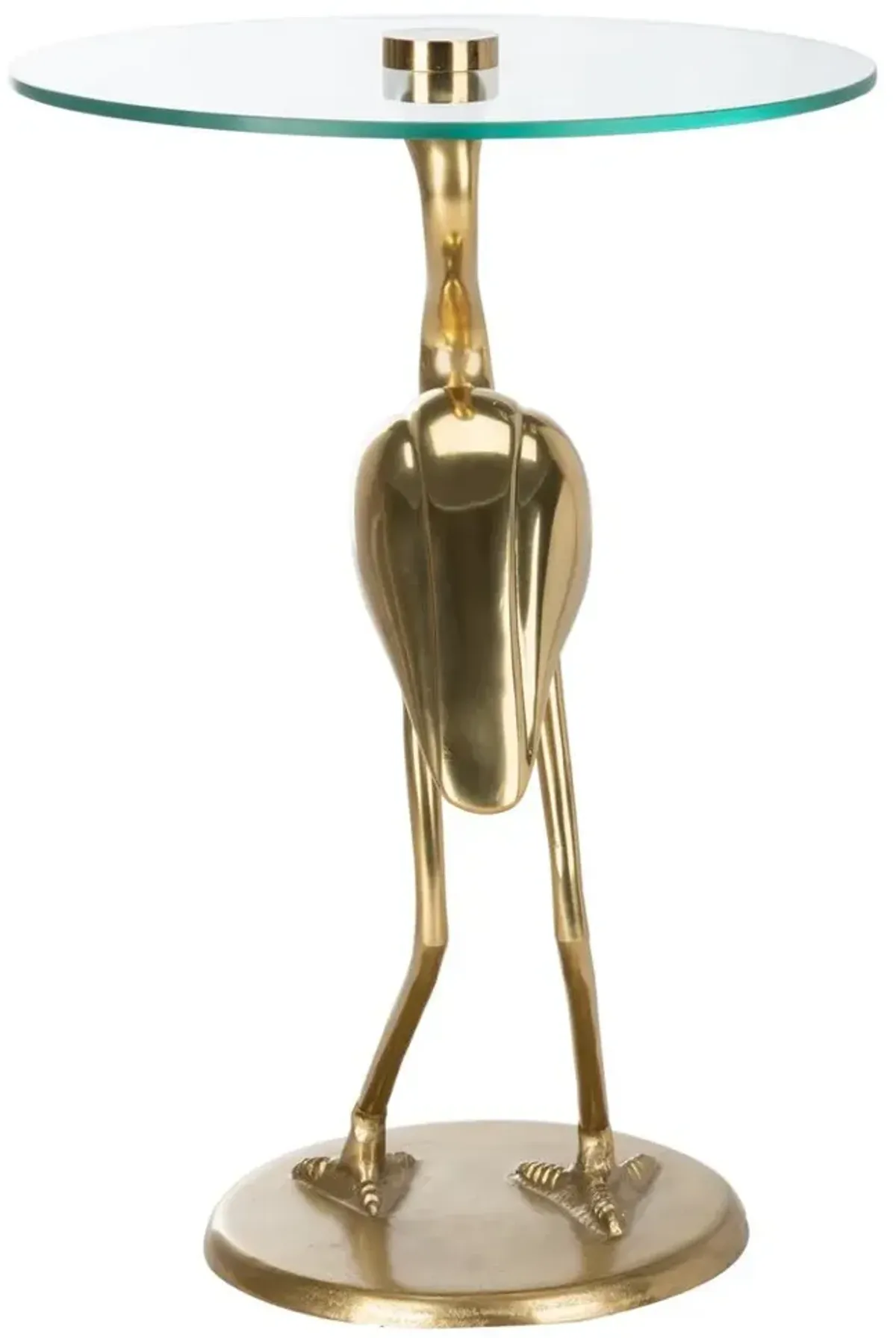 Shay Crane Accent Table, Gold