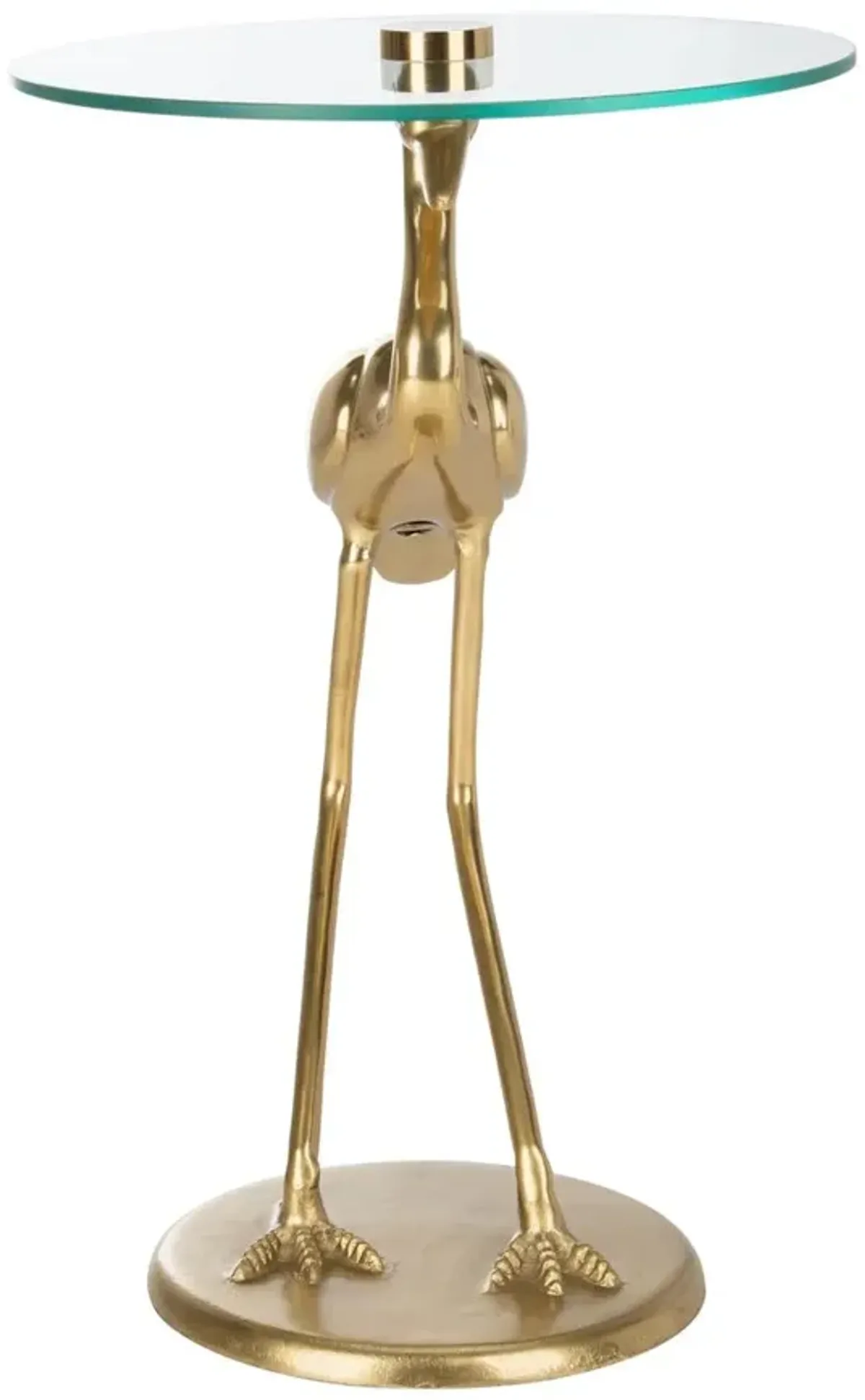 Shay Crane Accent Table, Gold