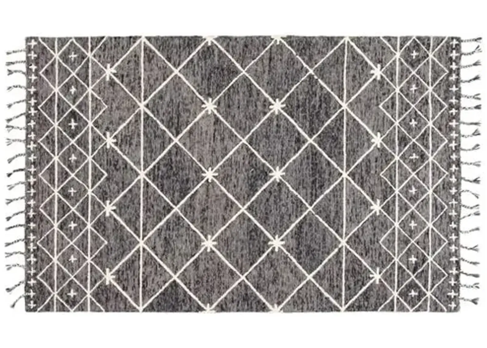 Rhea Handmade Rug - Gray/Ivory - Nikki Chu - Gray