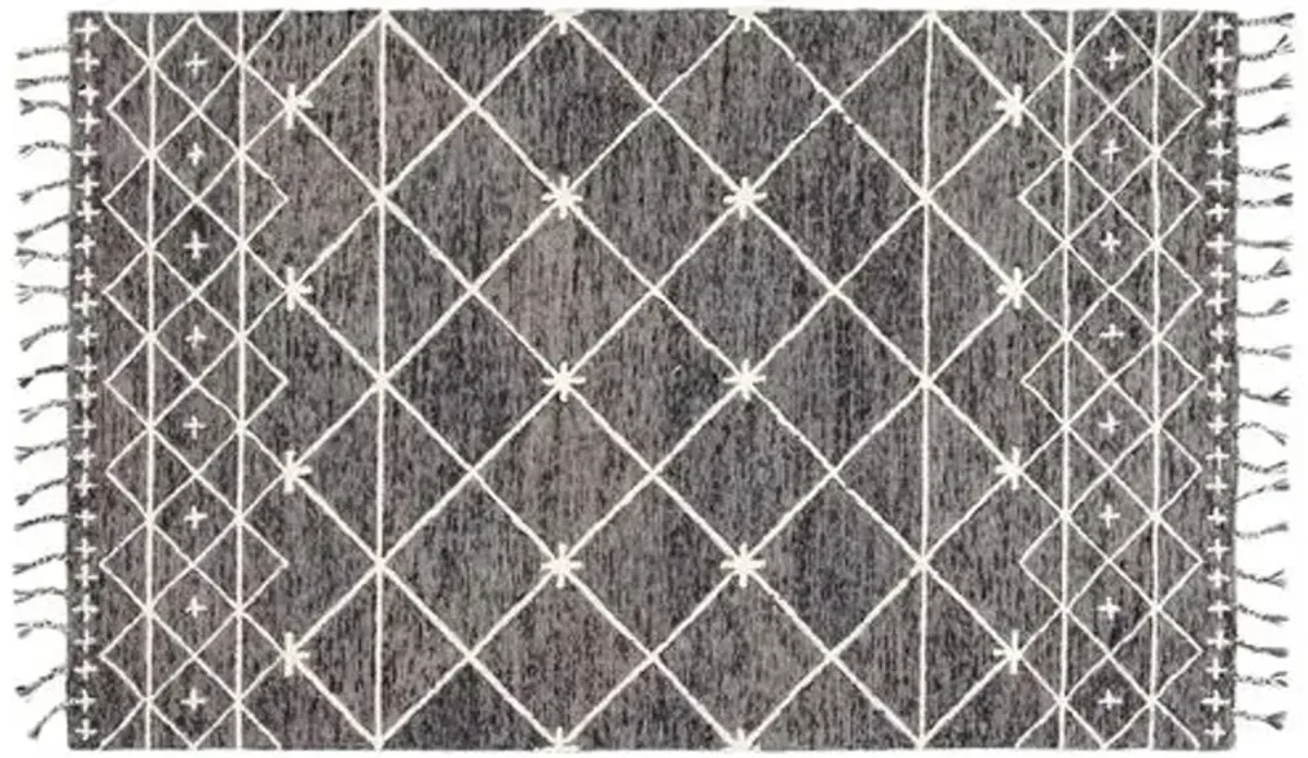 Rhea Handmade Rug - Gray/Ivory - Nikki Chu - Gray