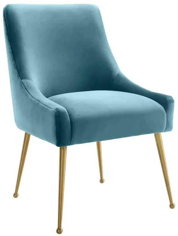 Georgia Side Chair, Sea Blue