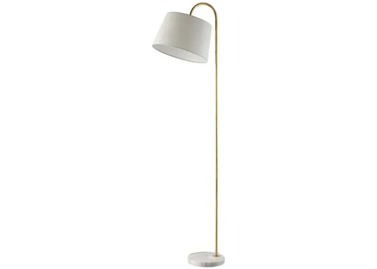 Madeline Floor Lamp - Gold Leaf/White