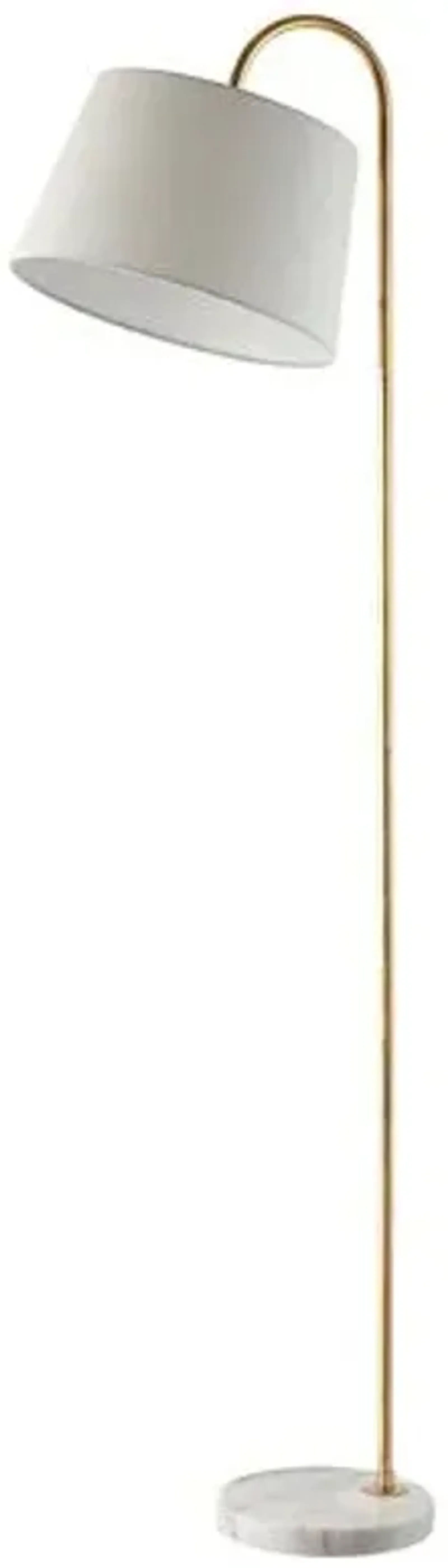 Madeline Floor Lamp - Gold Leaf/White