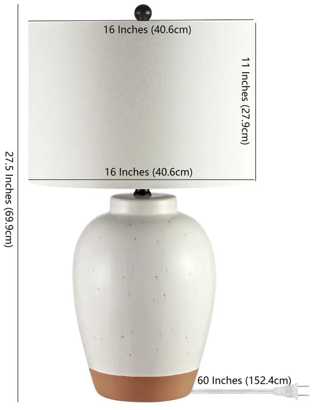 Piper Table Lamp - Speckled Ivory Glaze