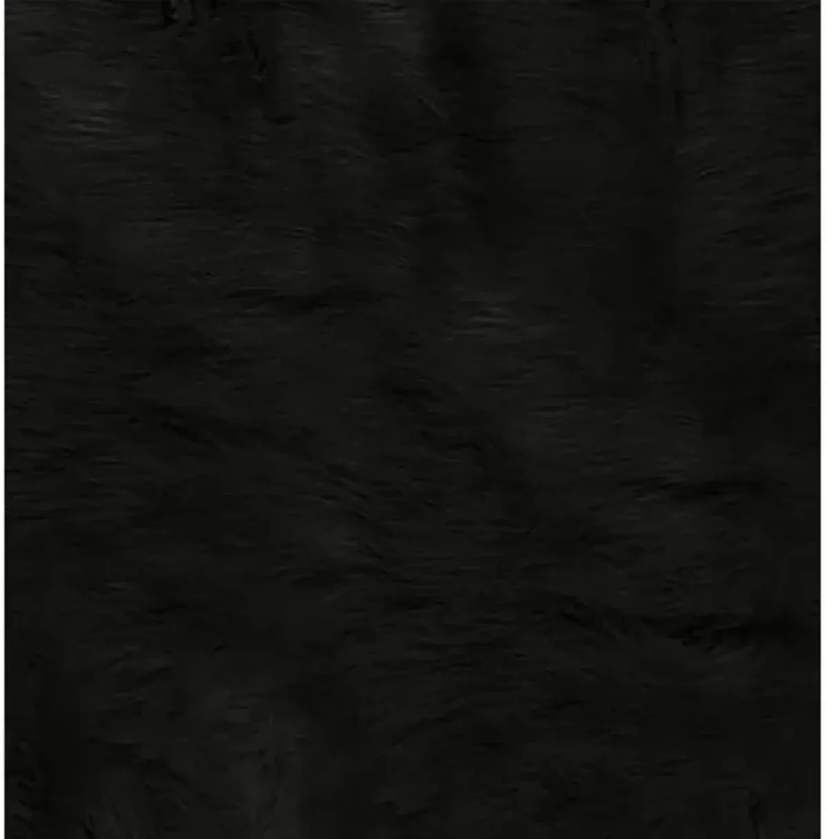 5'3"x7'6" Faux Cowhide Rug - Black - Black