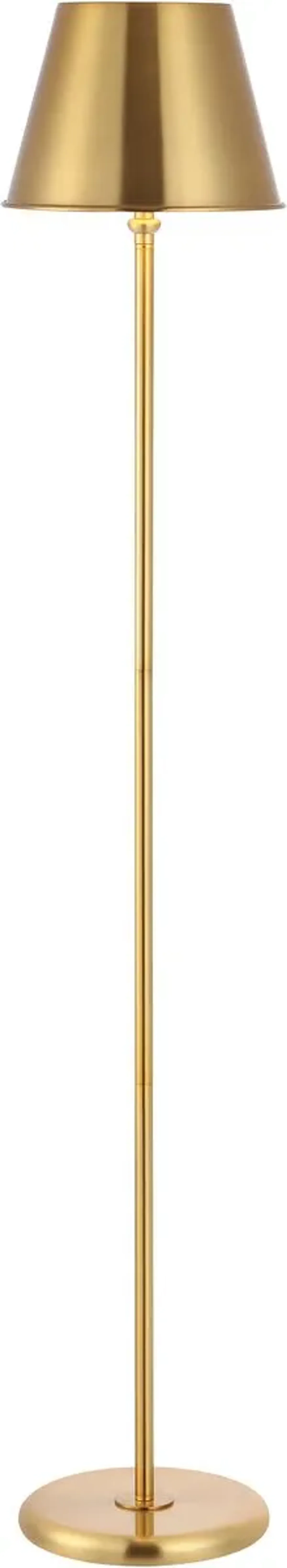 Asha Metal Floor Lamp - Gold