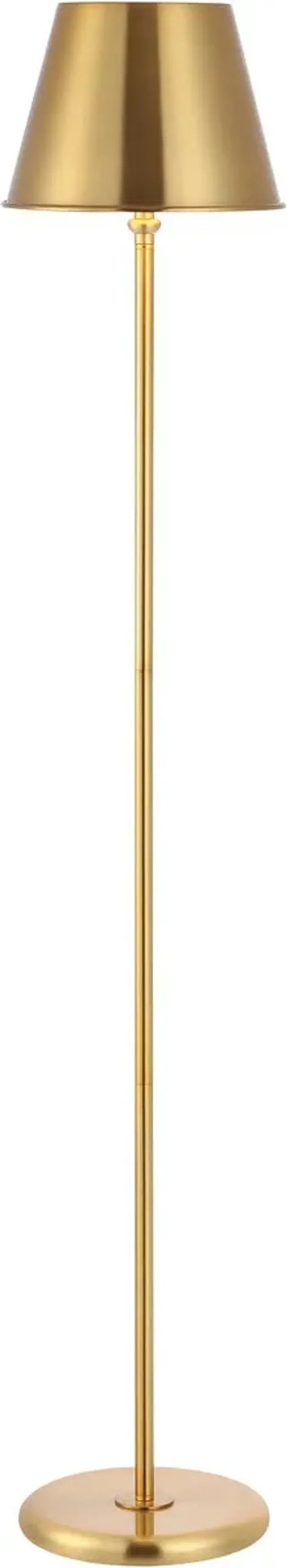 Asha Metal Floor Lamp - Gold