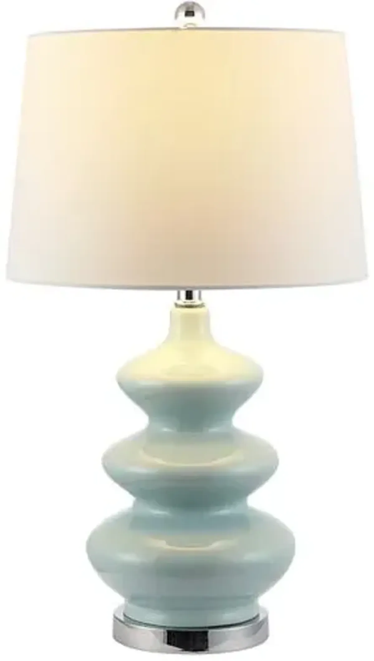 Bria Ceramic Table Lamp - Light Blue