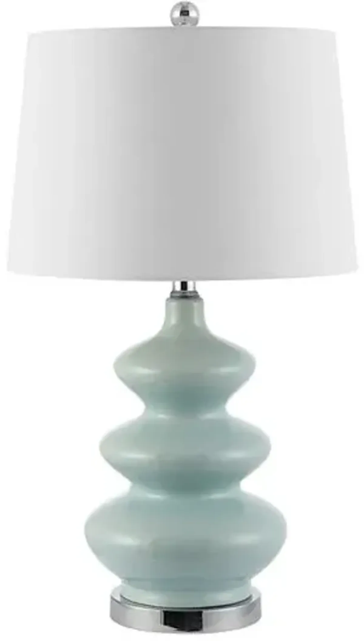 Bria Ceramic Table Lamp - Light Blue