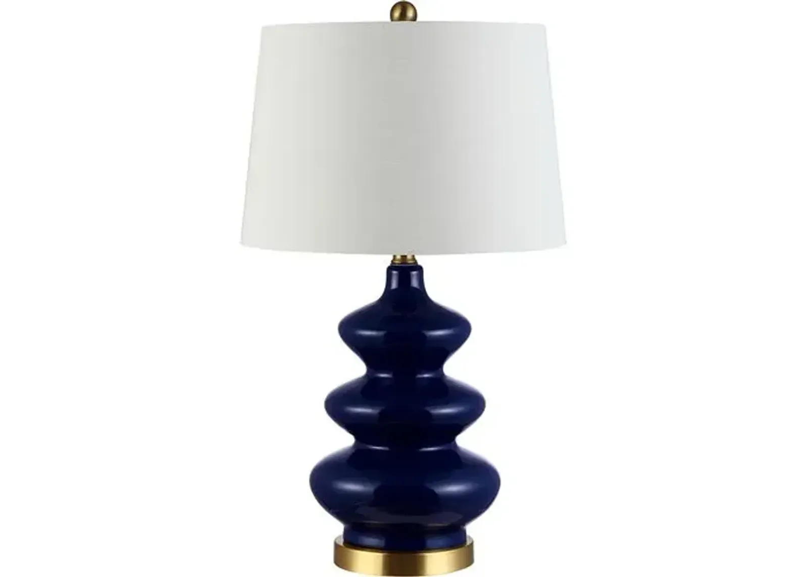 Bria Ceramic Table Lamp - Navy Blue